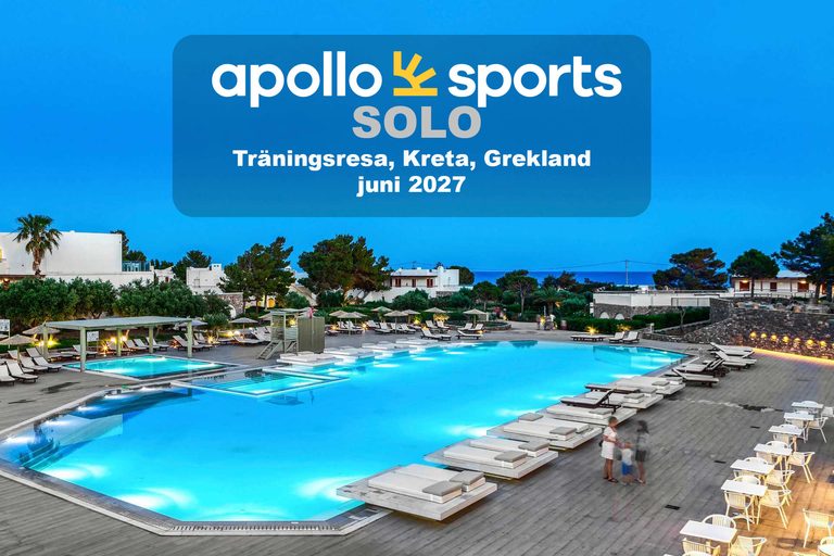 Träningsresa med Apollo Sport SOLO till Kreta i juni 2027